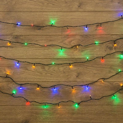 Гирлянда "ТВИНКЛ ЛАЙТ LED" (с контроллером 8 режимов) 6м 40LED 10Вт 220В IP44 мульти. NEON-NIGHT 303-119