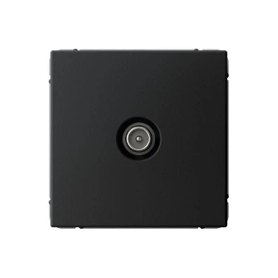 Розетка телевизионная оконечная TV ArtGallery 1дБ механизм карбон SE GAL001091