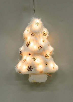 Светильник подвесной "Елочка" 10LED флок 12х5.5х18.2см тепл. бел. КОСМОС KOC_TAB-B108