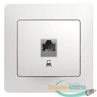 Механизм розетки комп. 1-м СП Glossa RJ45 бел. SchE GSL000181K