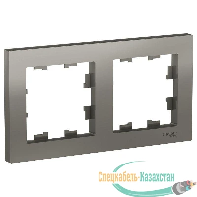 Рамка 2-м ATLAS DESIGN универс. сталь SchE ATN000902