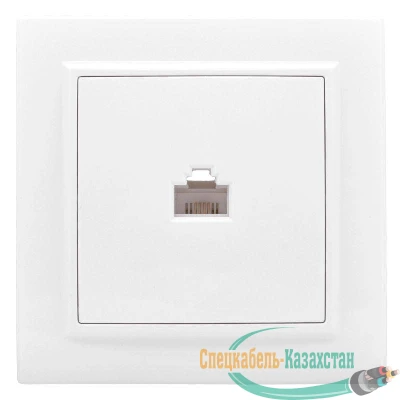 Розетка компьютерная 1-м СП Минск RJ45 бел. Basic EKF ERK01-035-10