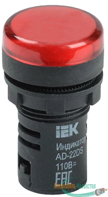 Арматура светосигнальная AD-22DS 24В AC/DC красн. ИЭК BLS10-ADDS-024-K04