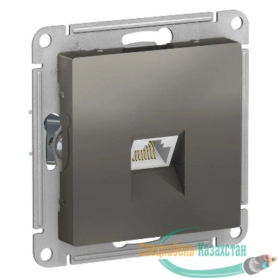 Механизм розетки компьютерной ATLAS DESIGN RJ45 сталь SchE ATN000983