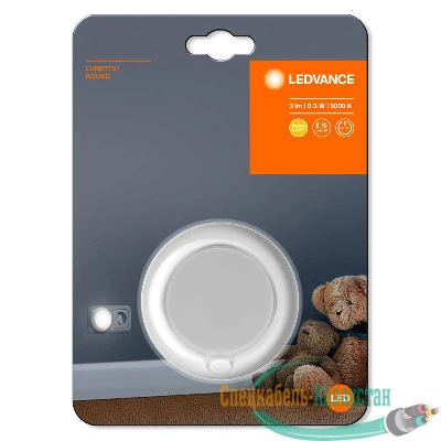 Светильник LUNETTA Round 0.3Вт 3000К 3лм 220-240В IP20 с сенсором бел. LEDVANCE 4058075266827