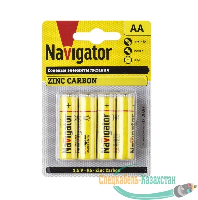 Элемент питания солевой 94 758 NBT-NS-R6-BP4 (блист.4шт) Navigator 94758