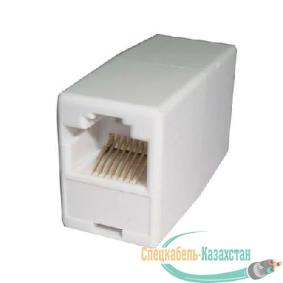 Проходник комп. гнездо-гнездо 8P-8C бел. Rexant 03-0101