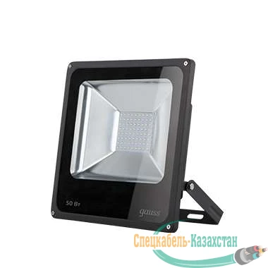 Прожектор светодиодный Elementary 50Вт IP65 6500К черн. Gauss 613100350