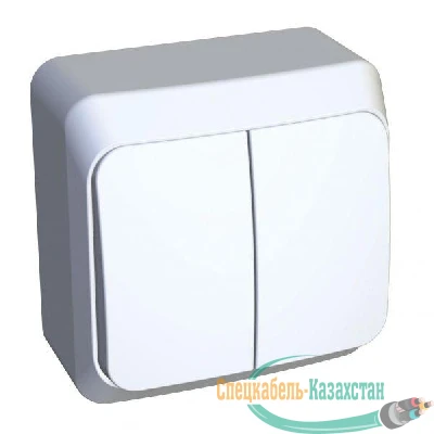 Выключатель 2-кл. ОП Этюд 10А IP20 бел. SchE BA10-002B