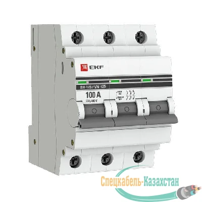 Выключатель нагрузки 3п 100А ВН-125 PROxima EKF SL125-3-100-pro
