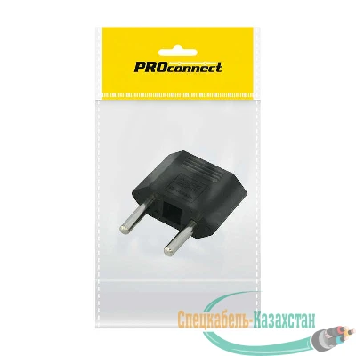 Переходник сетевой плоский "Тефаль" черн. (инд. упак.) PROCONNECT 11-1042-9