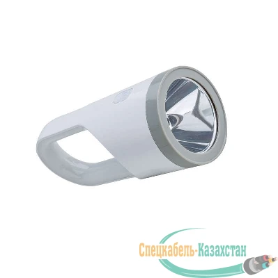 Фонарь аккум. 5Вт LED + 19Вт LED 3.7В 1800мА.ч USB шнур КОСМОС KOSAccu9105W_pearl