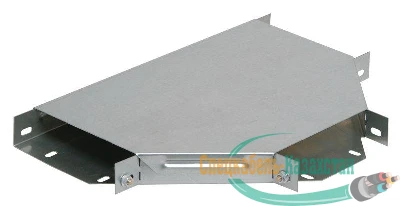 Ответвитель для лотка Т-образ. горизонт. 100х50 с кр. ИЭК CLP1T-050-100