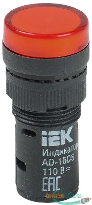 Арматура светосигнальная AD-16DS 24В AC/DC красн. ИЭК BLS10-ADDS-024-K04-16
