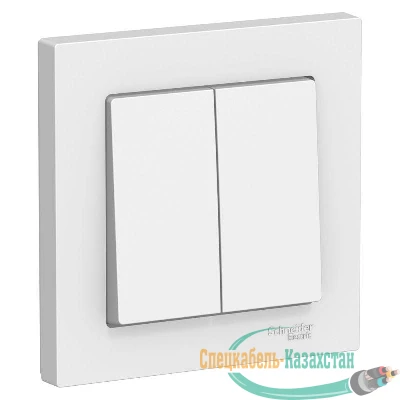 Выключатель 2-кл. ATLAS DESIGN (сх.5) 10АХ в сборе бел. SchE ATN000152