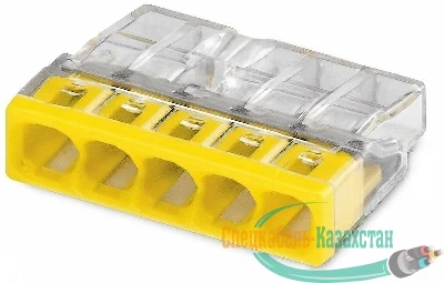Клемма строительно-монтажная СМК 2273-205 EU2.5 415 5-проводная прозр. TOKOV ELECTRIC TKE-EU2.5-415/C100