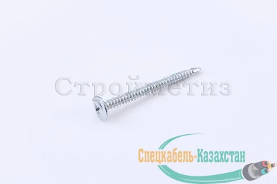Саморез 4.2х32 металл-металл с прессшайбой сверло цинк (уп.200шт) коробка СТРОЙМЕТИЗ UTORM2060094
