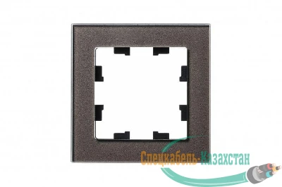 Рамка 1-м ATLASDESIGN NATURE стекло мокко SchE ATN320601