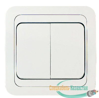 Выключатель 2-кл. СП Mimoza 10А IP20 бел./бел. Makel 12003