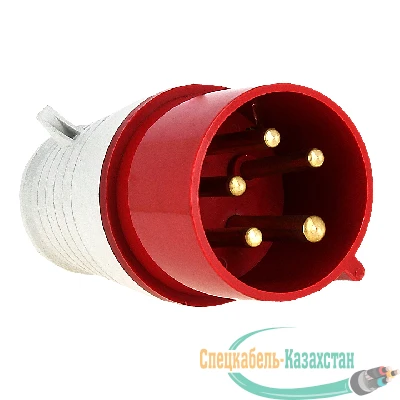 Вилка эл. каб. 32А 3P+E+N 380В IP44 (025) EKF ps-025-32-380