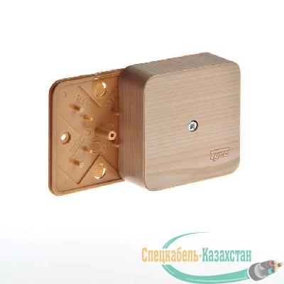 Коробка универсальная для кабель-каналов 80х80х25 сосна (светл. основа) IP40 Рувинил 65005-27М