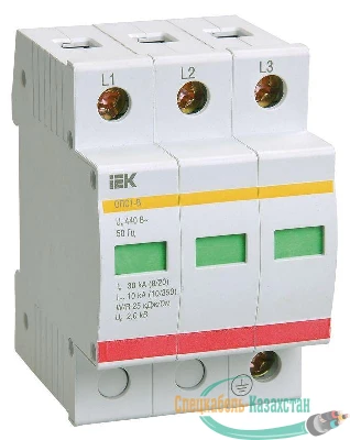 Ограничитель перенапряжения ОПС1-C 3P ИЭК MOP20-3-C