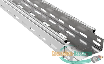 Лоток листовой перфорированный 100х50 L3000 сталь 0.7мм ИЭК CLP10-050-100-3