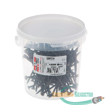 Саморез 4.8х100 гипсокартон-дерево (уп.100шт) ведро Tech-Krep 100088