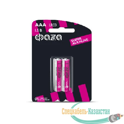 Элемент питания алкалиновый LR03 Super Alkaline BL-2 (уп.2шт) ФАZА 4897062858474