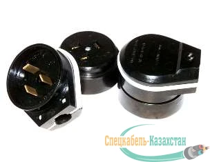 Разъем РШ-ВШ 32А 220В черн. РВШ 32-001