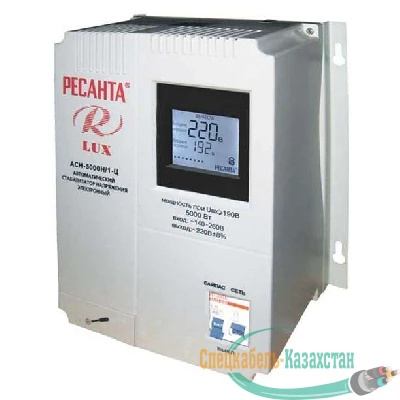 Стабилизатор напряжения АСН-5000 Н/1-Ц 1ф 5кВт настен. IP20 Ресанта Lux 63/6/16