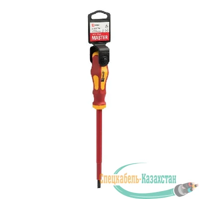 Отвертка SL6.5х150мм Master 1000В Basic EKF sl-6.5-150-mas-in