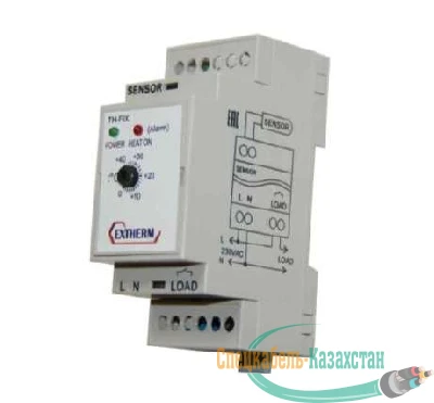 Термостат мех. для площадок; грунта; пола 16А на DIN-рейку Extherm Th-fix