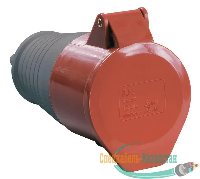 Розетка кабельная 16А 380В 3P+PE+N ССИ-215 IP44 ИЭК PSR22-016-5
