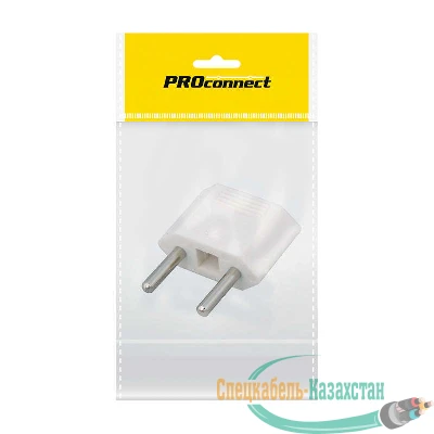 Переходник сетевой плоский "Тефаль" бел. (инд. упак.) PROCONNECT 11-1041-9