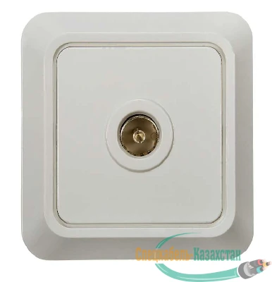 Розетка ТВ BOLLETO накл. 7027 бел. ASD / IN HOME 4680005959815