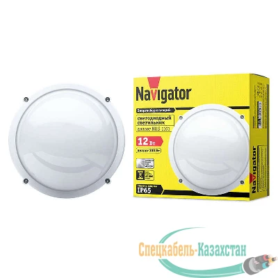 Светильник светодиодный 94 826 NBL-R1-12-4K-WH-IP65-LED 12Вт 4000К IP65 (аналог НПП 1101 бел. круг) Navigator 94826