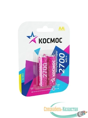 Аккумулятор AA/R6 2700мА.ч NI-MN BP-2 (блист.2шт) КОСМОС KOCR6NIMH2700MAH2BL