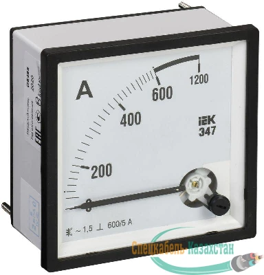 Амперметр Э47 72х72мм 600/5А кл. точн. 1.5 ИЭК IPA10-6-0600-E