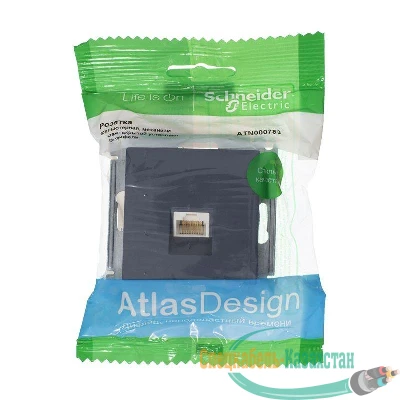 Механизм розетки компьютерной ATLAS DESIGN RJ45 грифель SchE ATN000783