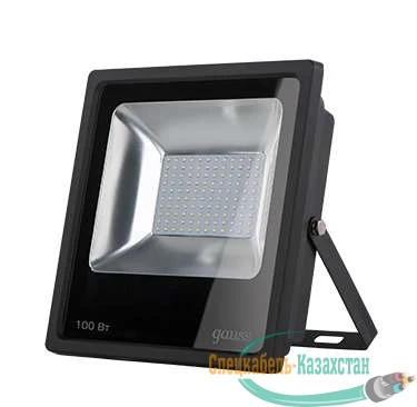 Прожектор светодиодный Elementary LED 100Вт IP65 6500К черн. Gauss 613100100