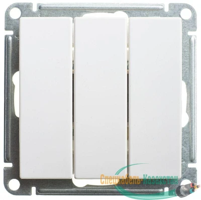 Выключатель 3-кл. СП W59 10А IP20 10AX механизм бел. SE VS0510-351-1-86 0