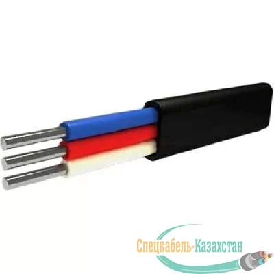 Кабель АВВГ 3х4 плоский Ч (бухта) (м) Альгиз К ФР-00000424