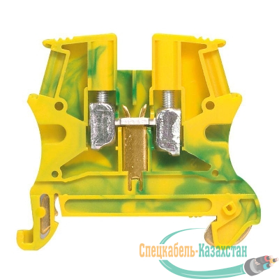 Блок клеммный Viking3 2.5х5мм желт./зел. Leg 037170