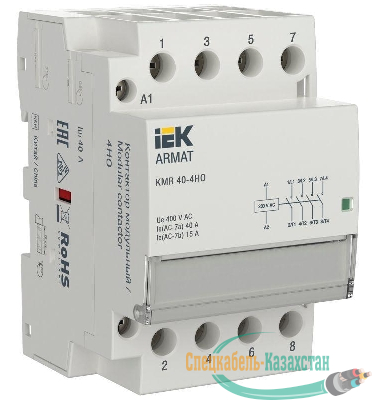 Контактор модульный KMR 40А 230В AC 4НО ARMAT IEK AR-KMR10-040-40-230