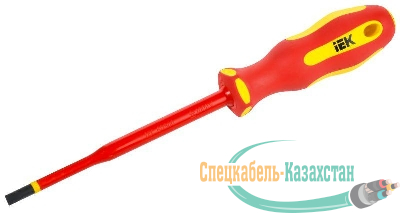 Отвертка диэлектрическая SLIM SL5.5х125 Т2 ARMA2L 5 IEK A2L5-SC31-T2-SL-55-125