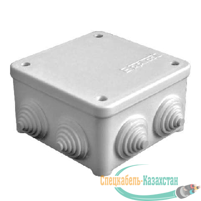 Коробка распр. ОП 85х85х45 7 выходов 3 гермоввода IP54 крышка на винтах сер. Epplast 130112