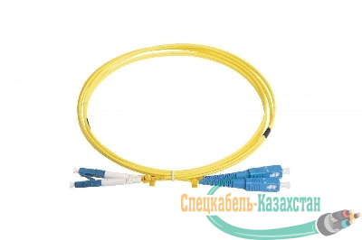Патч-корд FC-D2-9-LC/UR-SC/UR-H-2M-LSZH-YL волоконно-оптический (шнур) SM 9/125 (OS2) LC/UPC-SC/UPC duplex LSZH 2м Hyperline 28388