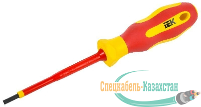 Отвертка диэлектрическая SL4.0х100 Т2 ARMA2L 5 IEK A2L5-SC30-T2-SL-40-100