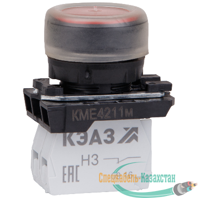 Кнопка КМЕ 4211м 1но+1нз цилиндр IP65 красн. КЭАЗ 248244